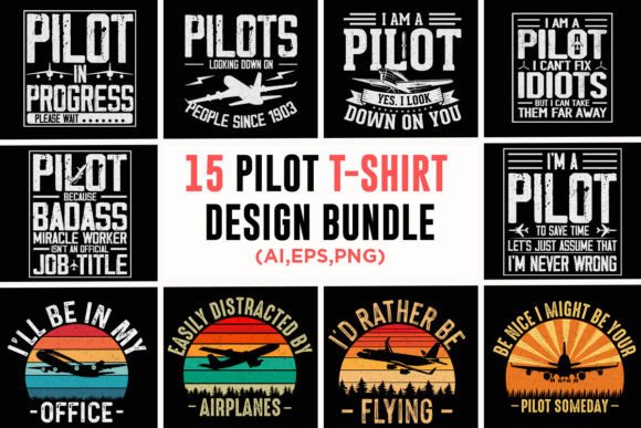 Aviation-Inspired Graphics: The Ultimate Pilot Bundle