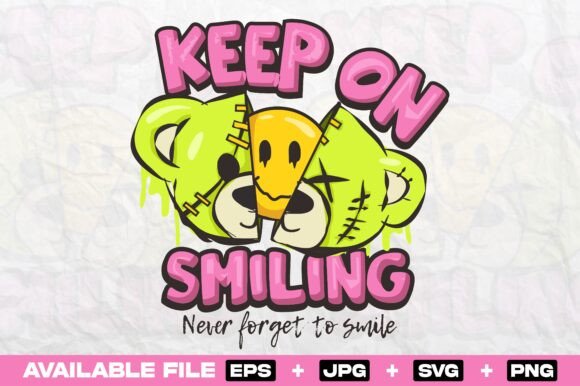Bear Doll & Smiley Face Tee: The Ultimate Streetwear Vector