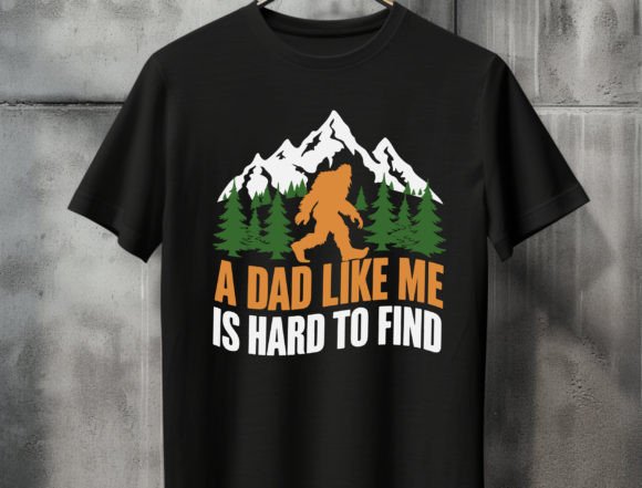 Bigfoot Dad T-Shirt Design: The Perfect PNG for Father's Day Gifts