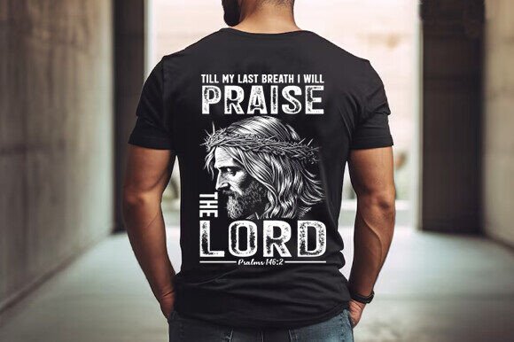 Christian Men's PNG Design: Crafting a Man of God Identity
