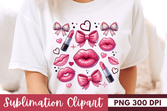 Crafting Romance: The Versatility of Valentine Bow and Lip Clipart