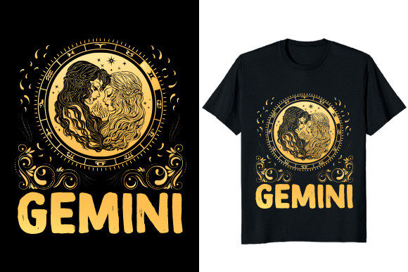 Embrace Your Duality: The Art of Gemini Zodiac T-Shirt Design