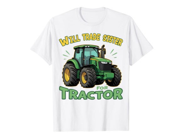 Funny Tractor T-Shirt Design: A Farmhouse Hit for Your Brand