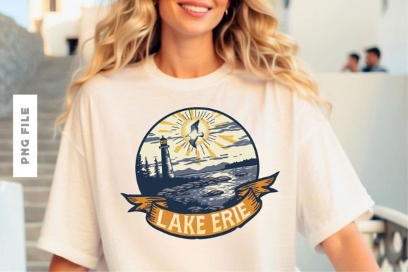 Lake Erie T-Shirt Design: A Versatile Asset for Creators