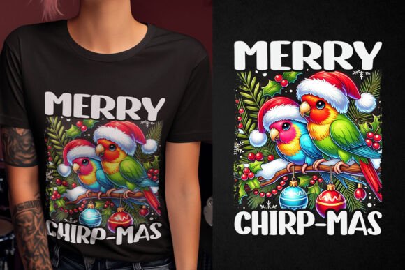 Merry Chirp-mas: A Festive Design for Holiday Merch