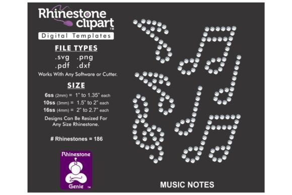 Sparkle and Sound: Designing with Rhinestone Music Notes